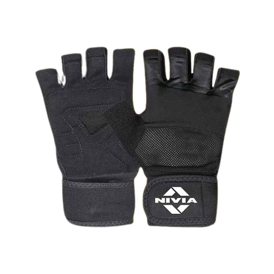 Nivia Enduro Cross Gym Training Gloves | Large | Black