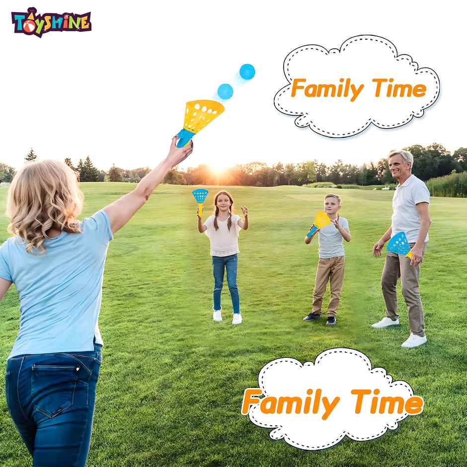 Toyshine Launch & Catch Ball Game Set - Indoor/outdoor Toy for Kids & Party Favors