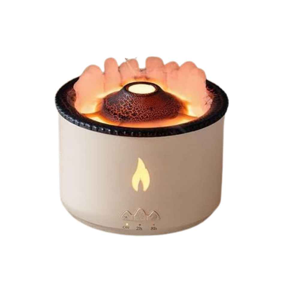 Desidiya Volcano Flame Aroma Diffuser, Portable Humidifier With Auto Shut-Off