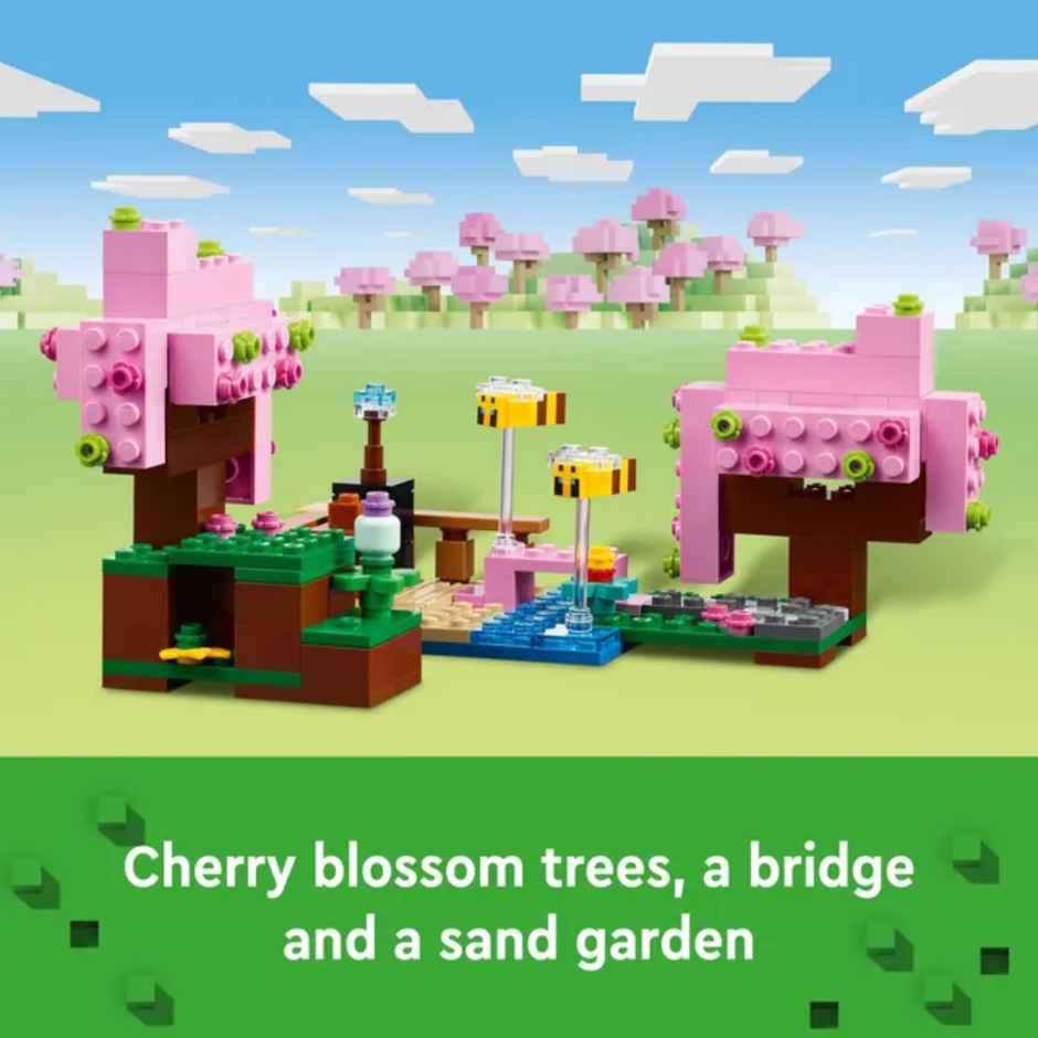 Lego Minecraft The Cherry Blossom Garden Toy 21260 (304 Pieces)