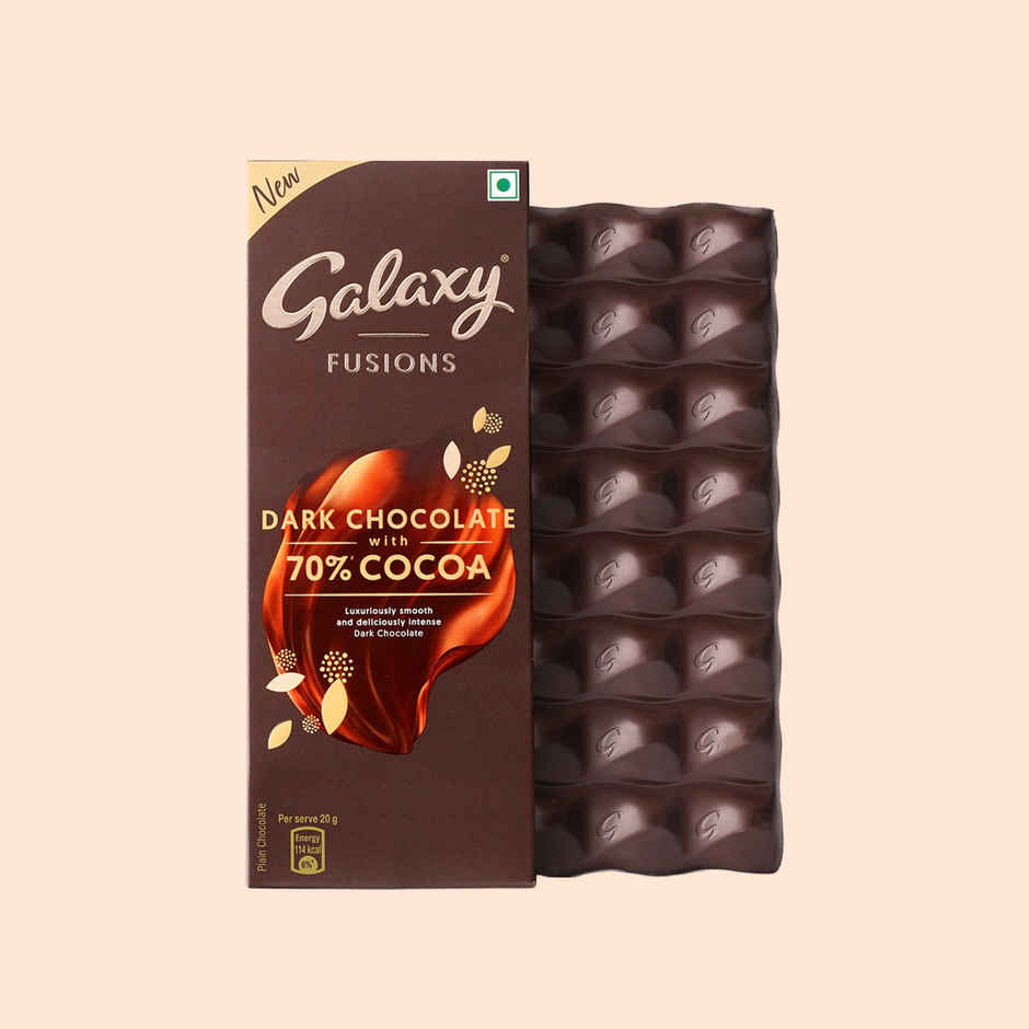 Galaxy Fusions Dark Chocolate Bar With 70% Cocoa