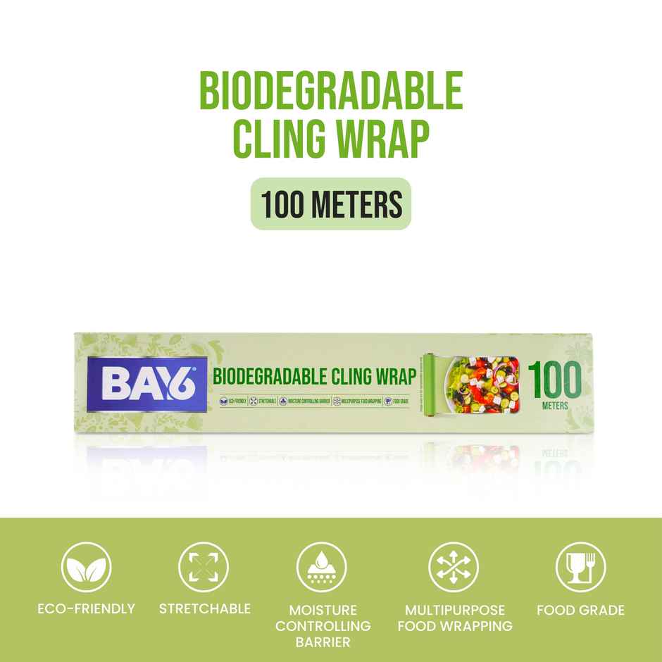 BAY6 Biodegradable Cling Wrap, 100 meters