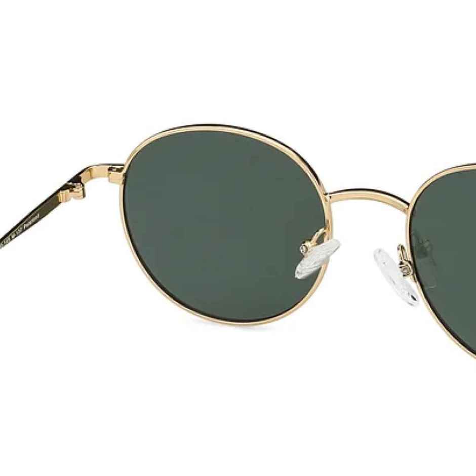 Vincent Chase By Lenskart Unisex Solid Metal Round Sunglasses | Gold - M