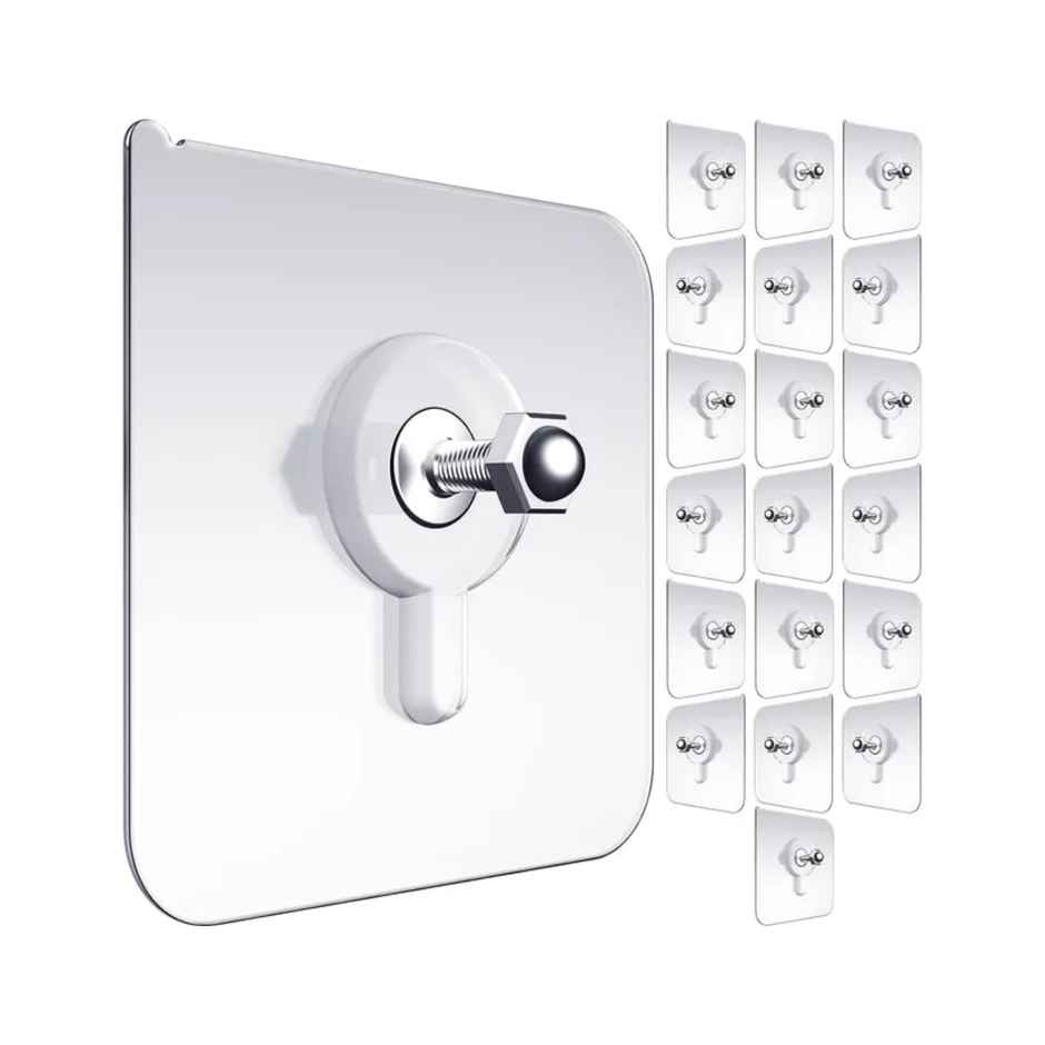 Perpetual Nail Wall Hooks | Heavy Duty | Transparent | Waterproof | Multipurpose