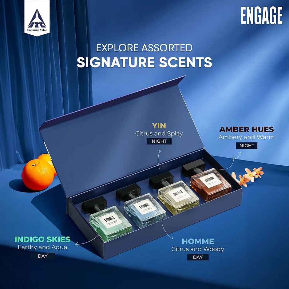 Engage Luxury Perfume Gift Pack for Men | Travel Sized | Assorted Pack