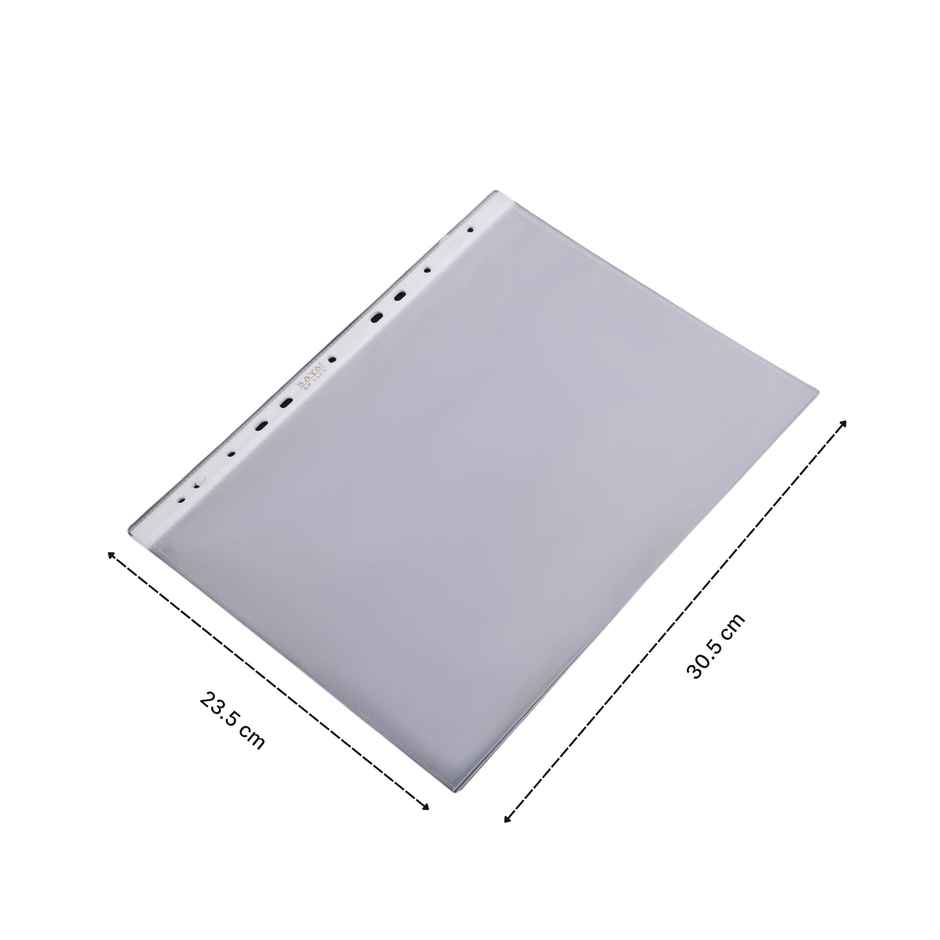 Saya A4 Sheet Protectors | 11-Hole Transparent Sleeves 150 Micron | 50 Sheets Pack