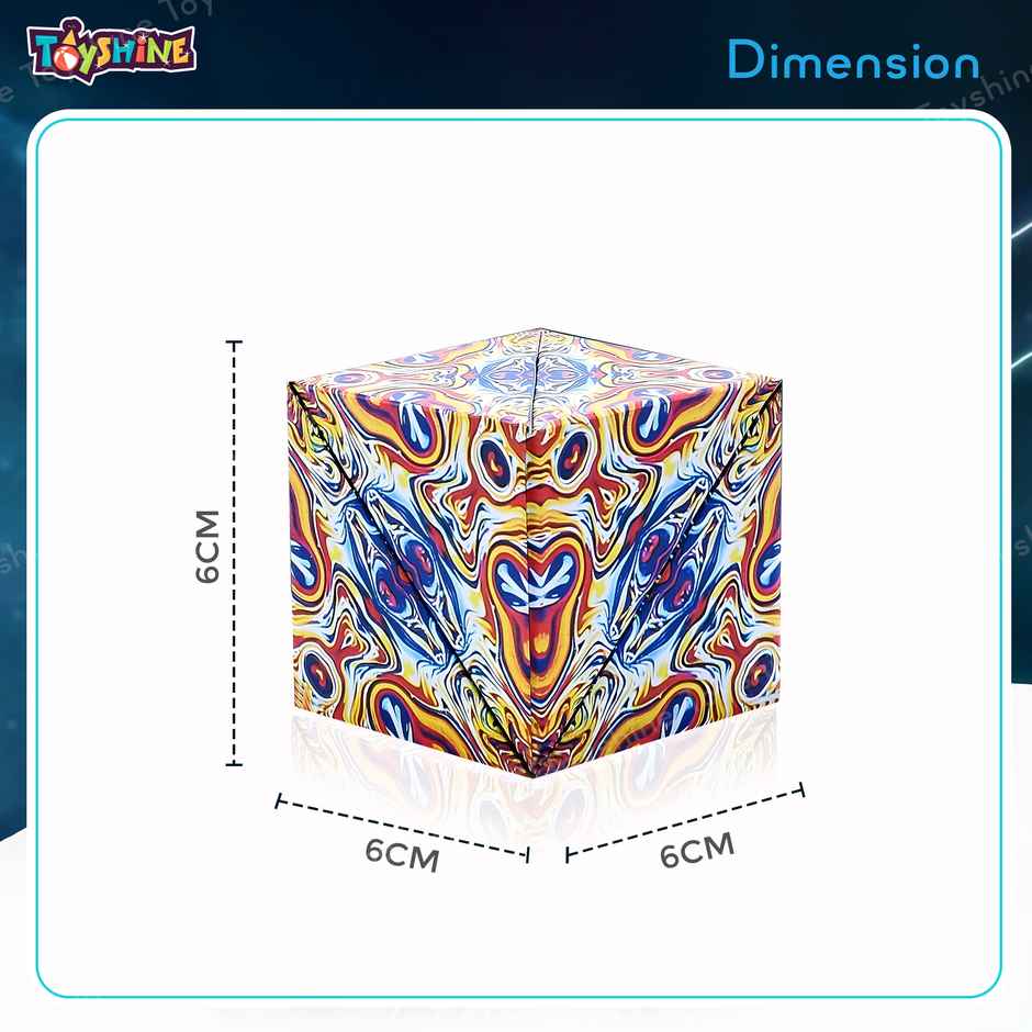 Toyshine Magic Cube Shape Shifting Puzzle Box - Magnetic Toy With 70+ Transformations