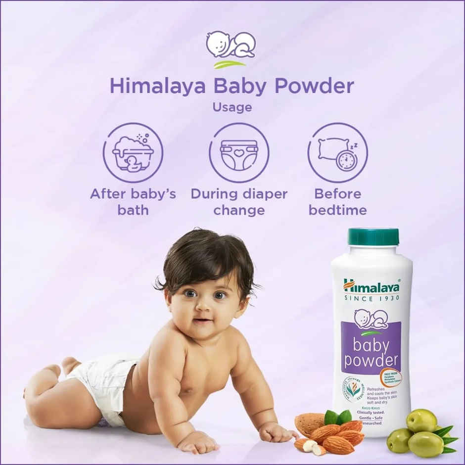 Himalaya Baby Powder Refreshes And Keeps Baby'S Skin Smooth And Dry