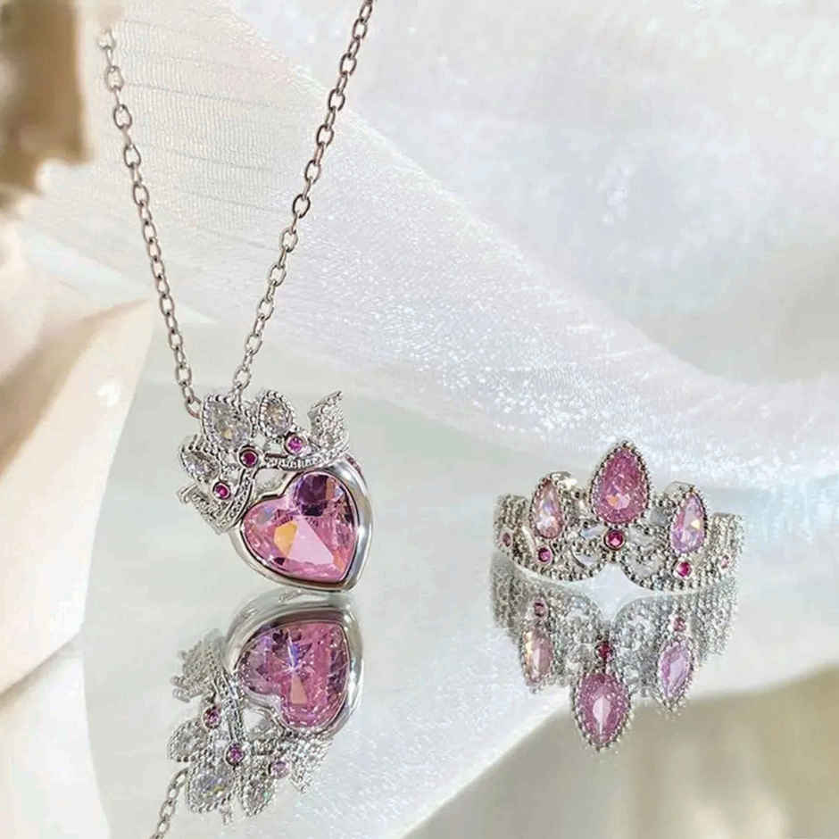 Estailo Fashion Quin Taj Rotal Glow Gift Hamper Women One Size Pink & Silver Combo | GH0000066