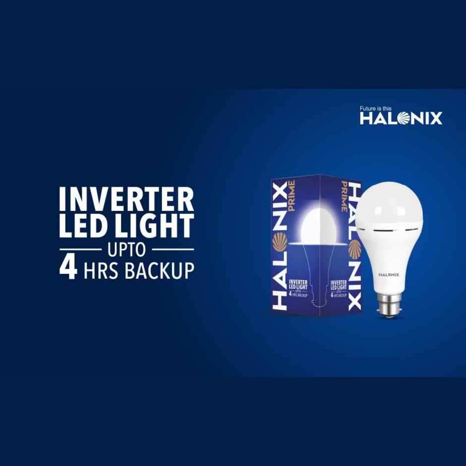 Halonix 14W B22 Rechargeable Emergency Light Inverter Led Bulb
