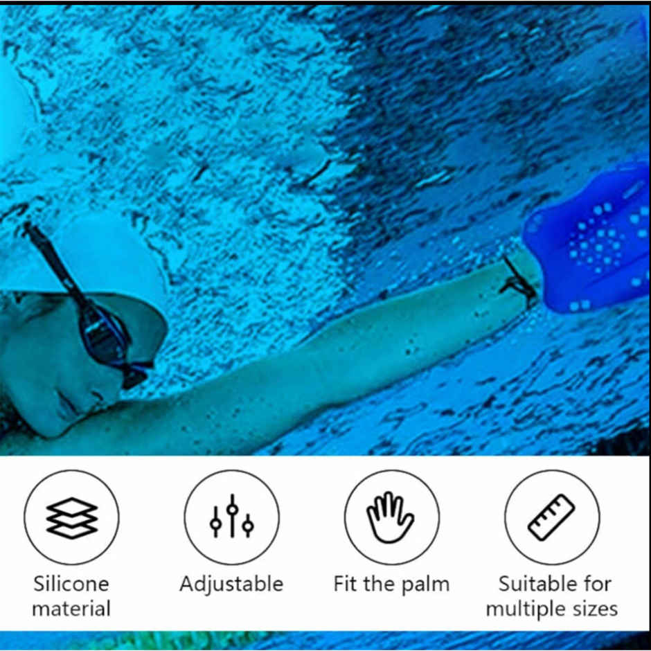 Viva Hp-20 Hand Paddle For Swimming | Blue | Large