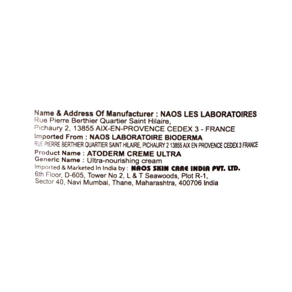 Bioderma Atoderm Creme Ultra Moisturising Cream
