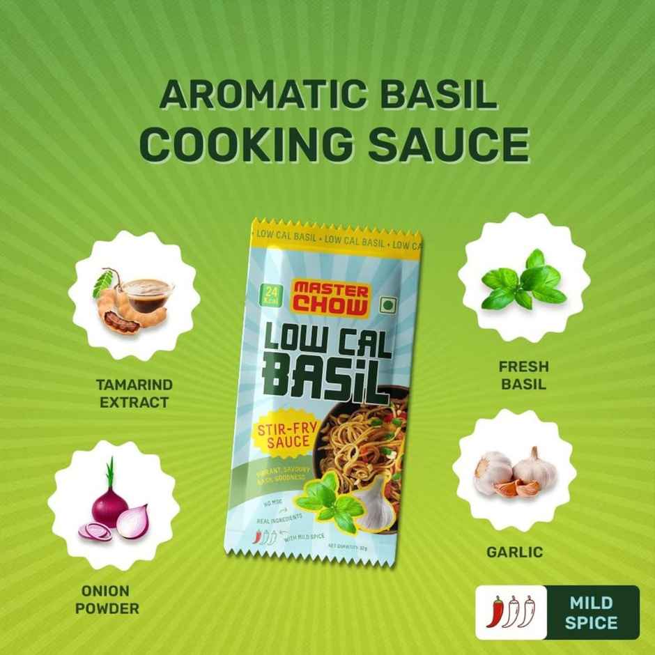 MasterChow Low Cal Basil Noodle Kit Cooking Sauce Noodles