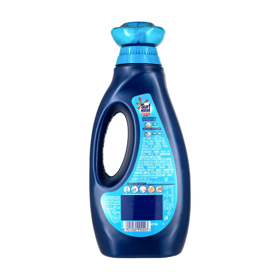 Surf Excel Matic Top Load Detergent Liquid Refill | Tough Dried Stain Removal