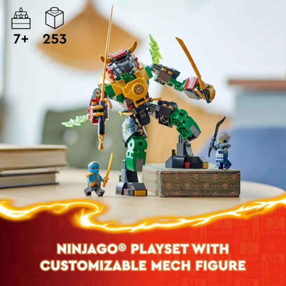 Lego Ninjago Lloyd’s Elemental Power Mech Toy (253 Pieces)