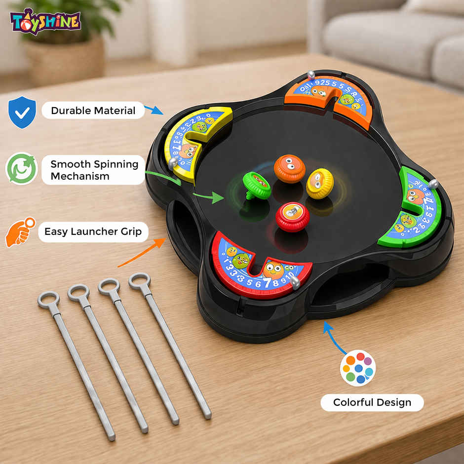 Toyshine Cool Top Fusion Battle Spinning Tops Game for Kids | 2+ years | Battling Top Stadium