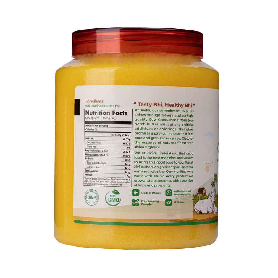 Jivika Natural Cow Ghee | Traditionally Churned Bilona Method
