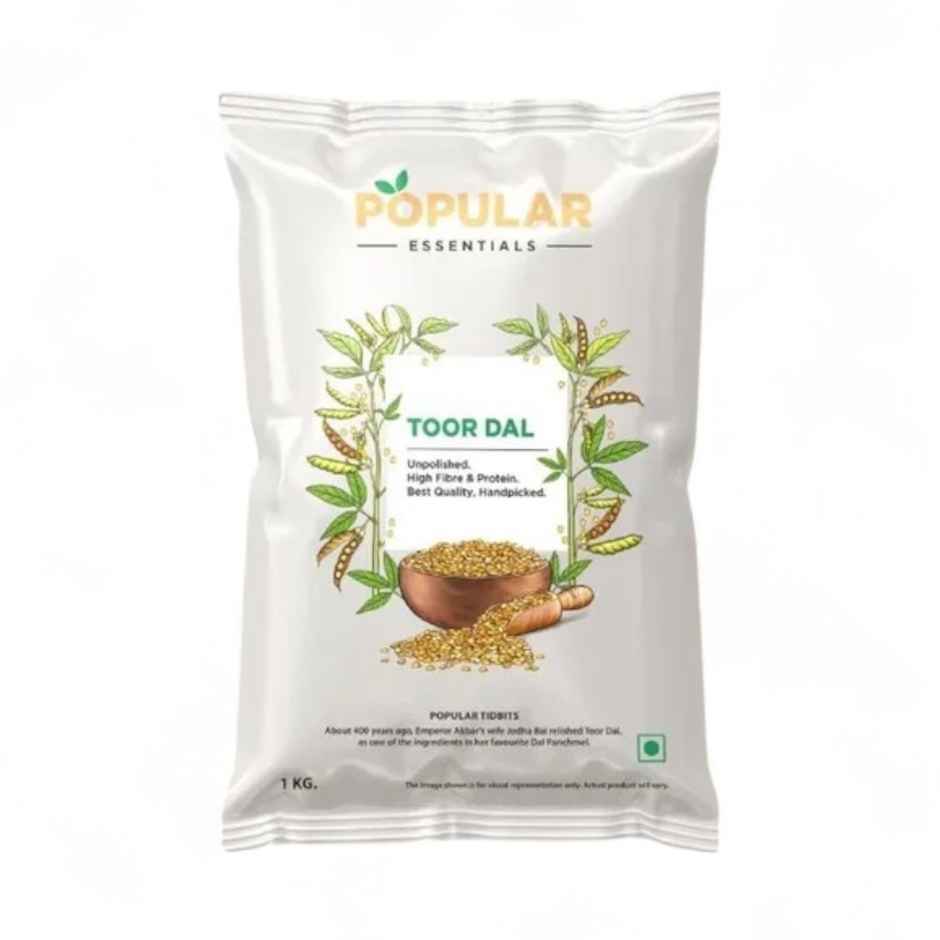 Popular Essentials Toor Dal | Un-Polished