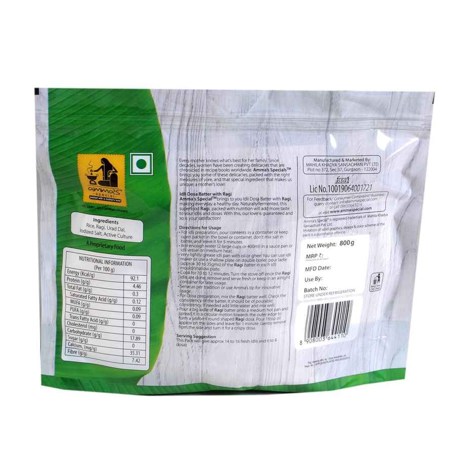 Amma's Special Idli Dosa Batter With Ragi (Pouch) Combo