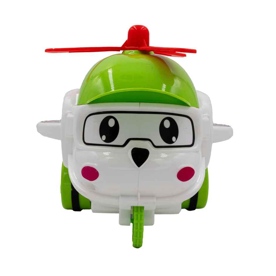 Toybharat Cartoon Helicopter Toy for Kids | Ideal Travel Toy and Birthday Gift | Assorted