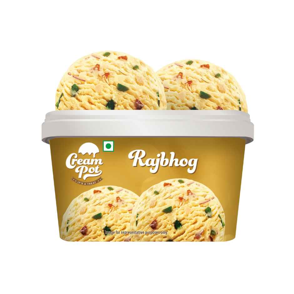 Cream Pot Rajbhog Tub | Frozen Dessert Tub