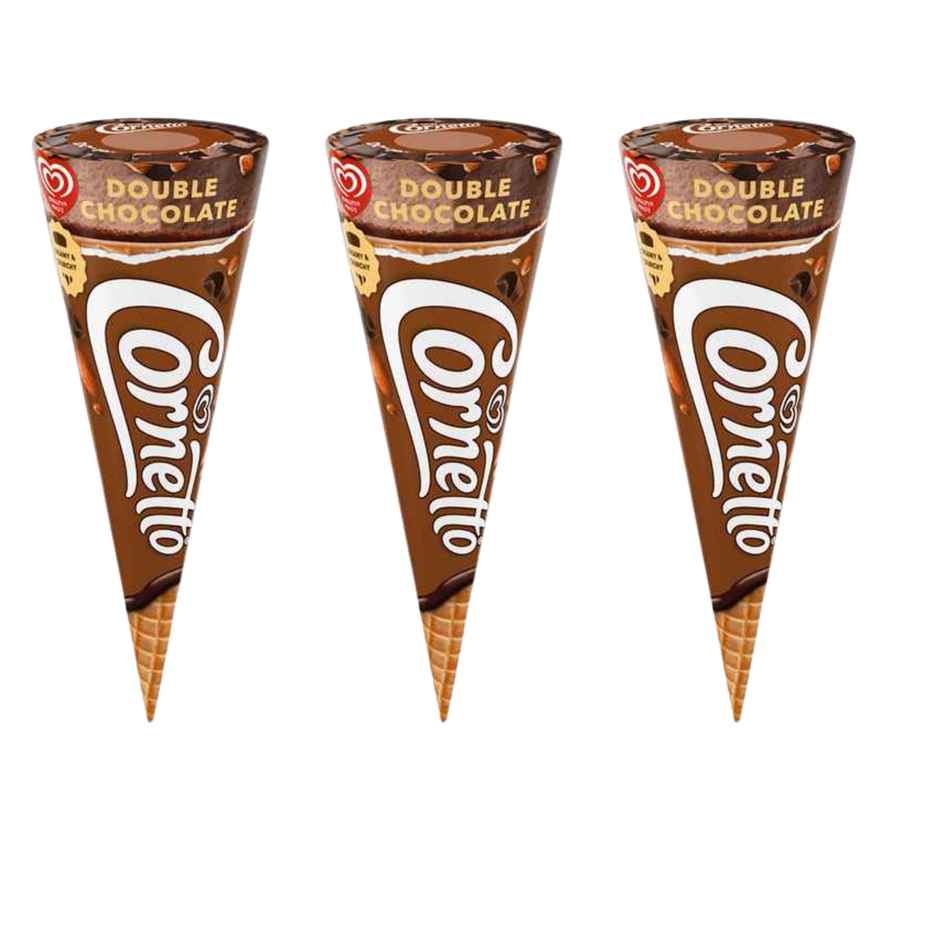 Kwality Wall's Cornetto Double Chocolate Cone Combo