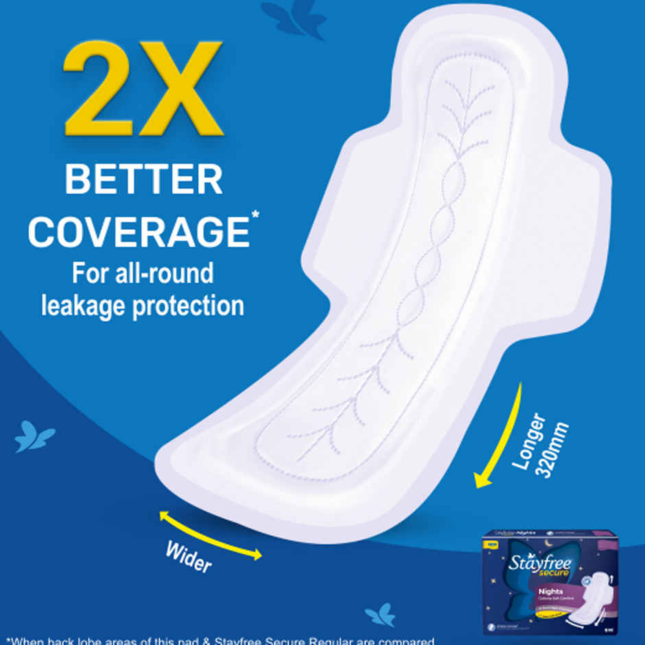 Stayfree Secure Nights XXL Sanitary Pads Combo  