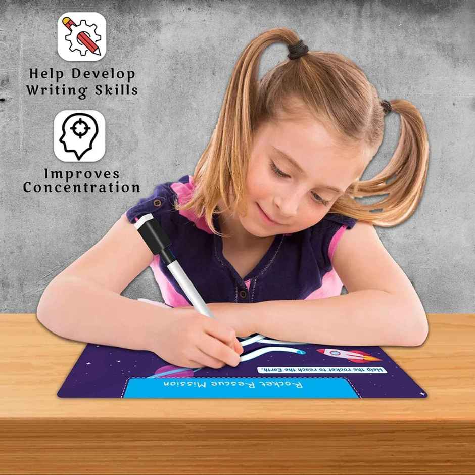 My First Space Busy Puzzle Book - Spiral Binding Book | Sticker Activity Book for Early Learners