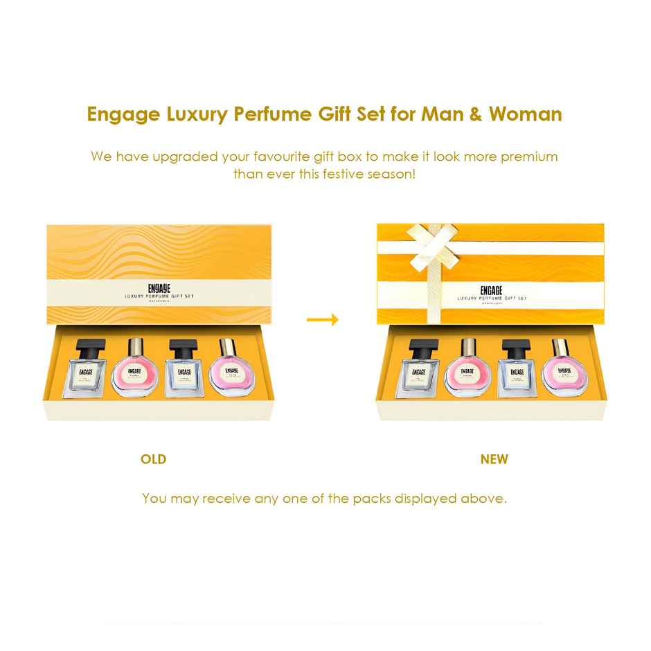 Engage Luxury Perfume Gift Set for Men & Women, Travel Sized, Assorted Pack