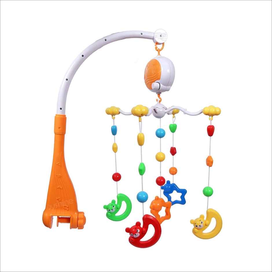 Toyshine Bed Ring Cot Mobile With Music Lights And Rattles Perfect Baby Musical Crib Mobile