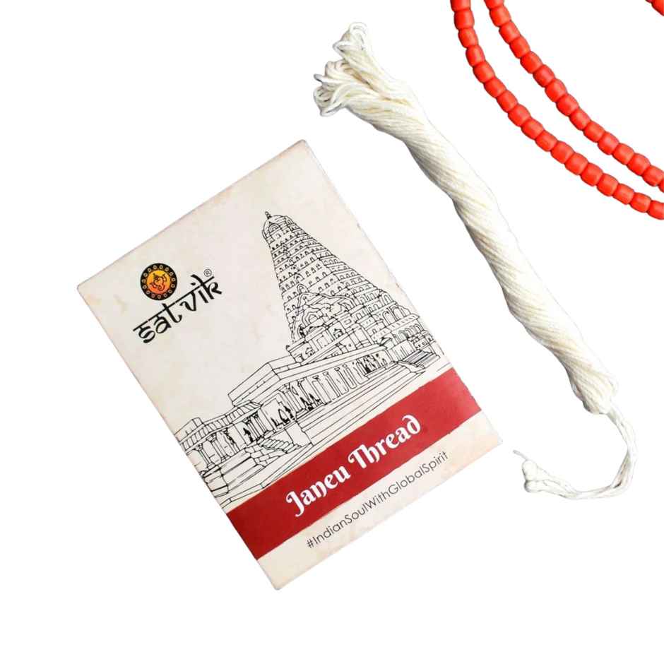 White Cotton Janeu Thread | Satvik