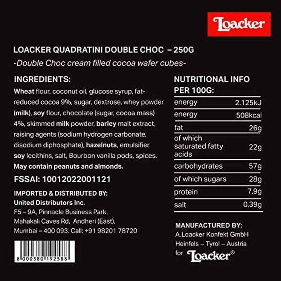 Locker Quadratini Double Chocolate