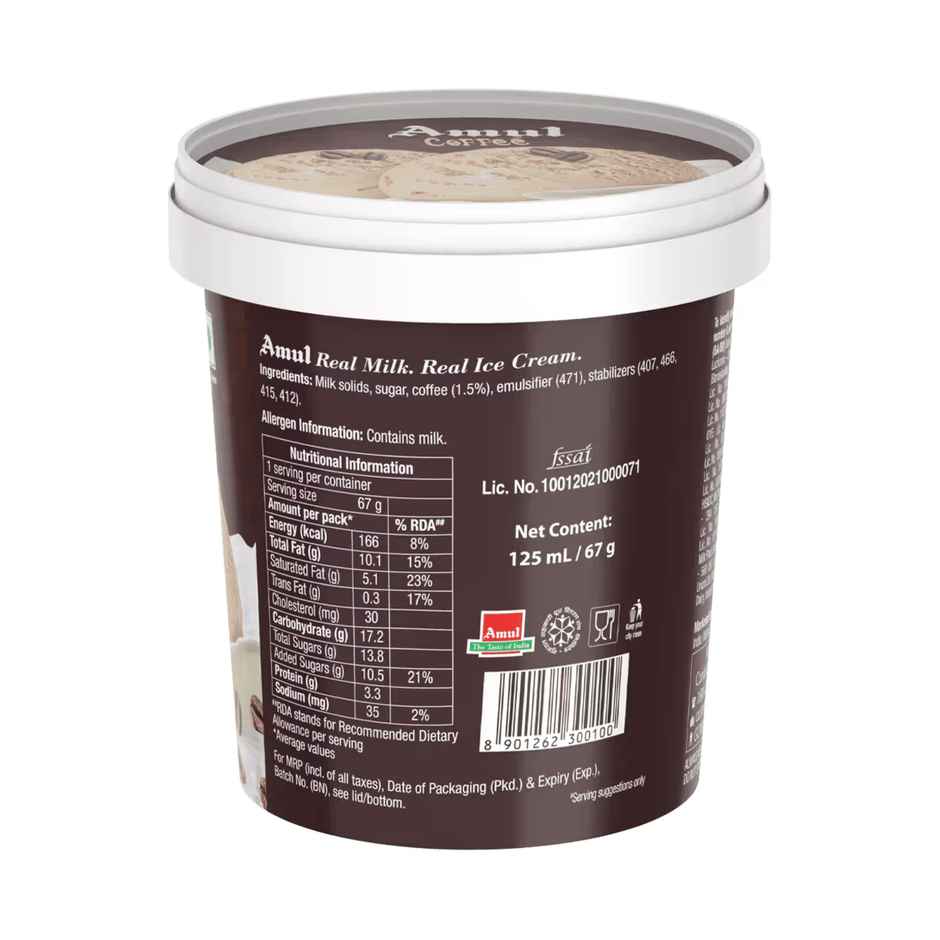Amul Jumbo Coffee Ice Cream Cup
