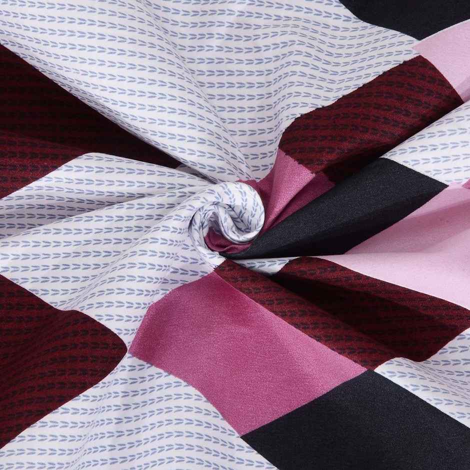 Arrabi Multi Geametric Bedsheet With 1 Pillow Cover