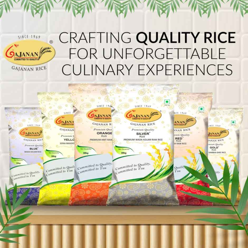 Gajanan Orange Plus Premium Hmt Raw Rice | Aged