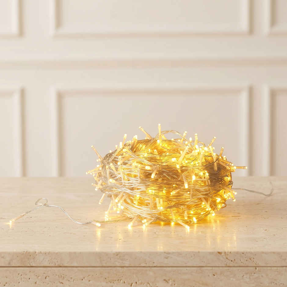DesiDiya String LED Rice Light | Gold | 12 M