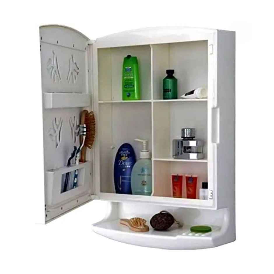 Cipla Plast Pride Plastic Bathroom Mirror Cabinet White