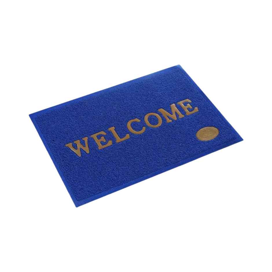 Dream Living Designer Welcome Mat Front Door Mat | 38x58cm Entrance Door| Floor Mats | Blue