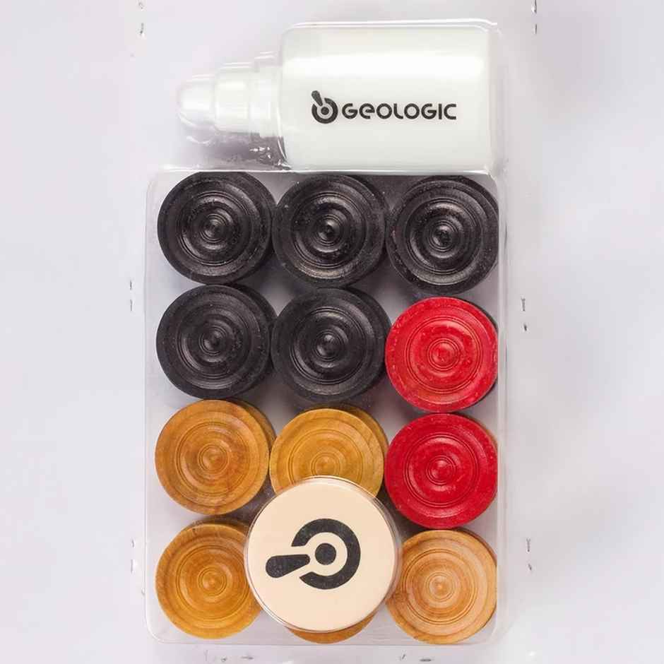 Decathlon | Geologic Carrom Coin & Powder Set