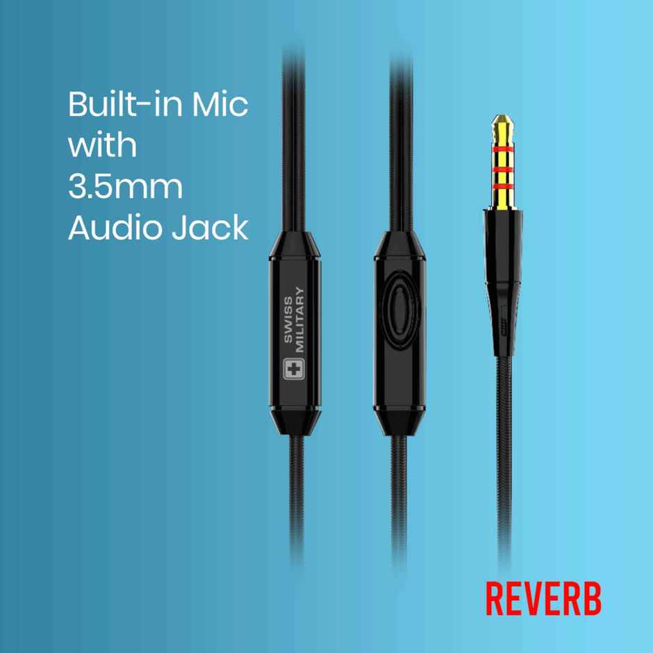 Swiss Military Audio Earphone Sm Reverb Grey