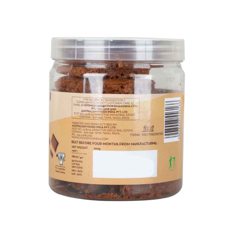 CookieMan Brownie Brittle Choco Flavoured Biscuits | Egg-free Combo