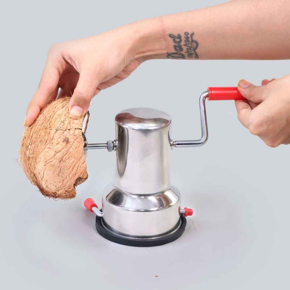 Wonderchef Stainless Steel Vaccum Base Coconut Scraper