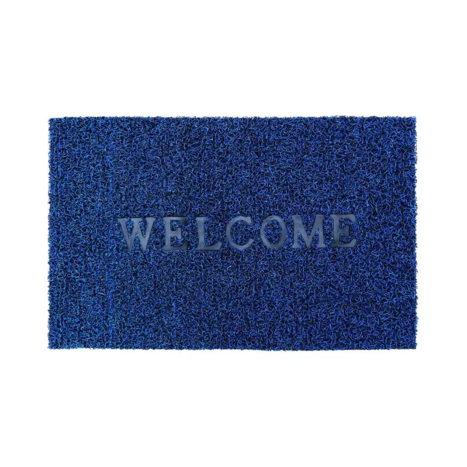 Homeharmony Anti- Skid Blue Grass Welcome Door Mat | 60 x 40 cm