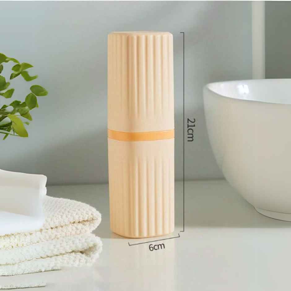 Perpetual Square Toothbrush Storage Holder | Travel Bathroom Organizer for Camping | Pack of 3