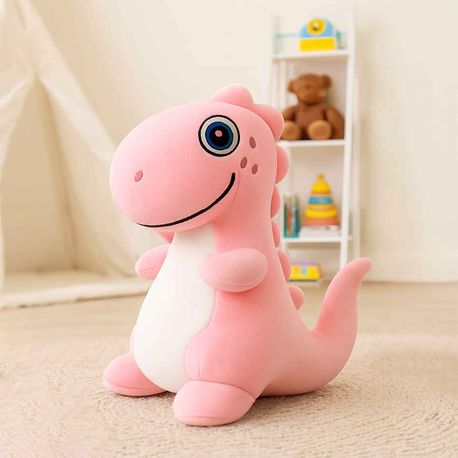 Spanker Cute Dinosaur Soft Toy Ultra Soft Plush Dino for Kids Multicolor | 25 cm