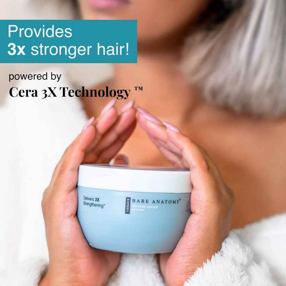 Bare Anatomy Damage Repair Hair Mask Hair Mask For Dry & Frizzy Hair With Coconut Milk Protein