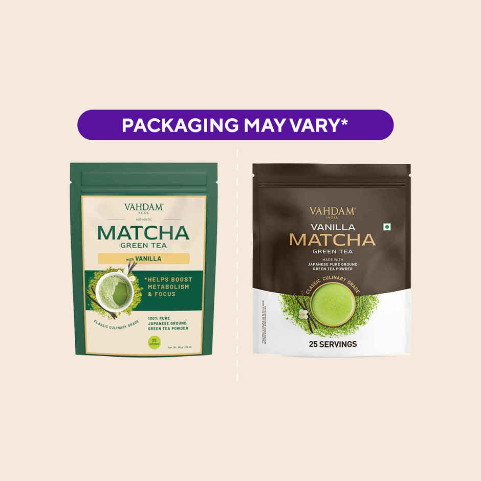 Vahdam Vanilla Matcha Green Tea Powder