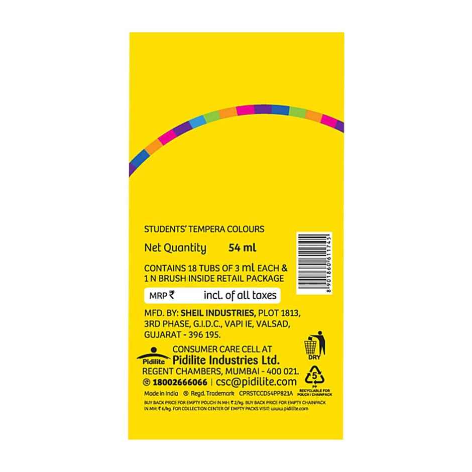 Pidilite Rangeela Tempera Colors | 12 Shades