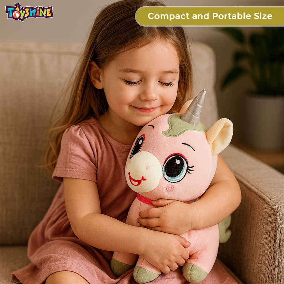 Spanker Unicorn Soft Toy Plush Unicorn with Glitter Horn for Kids | 28 cm