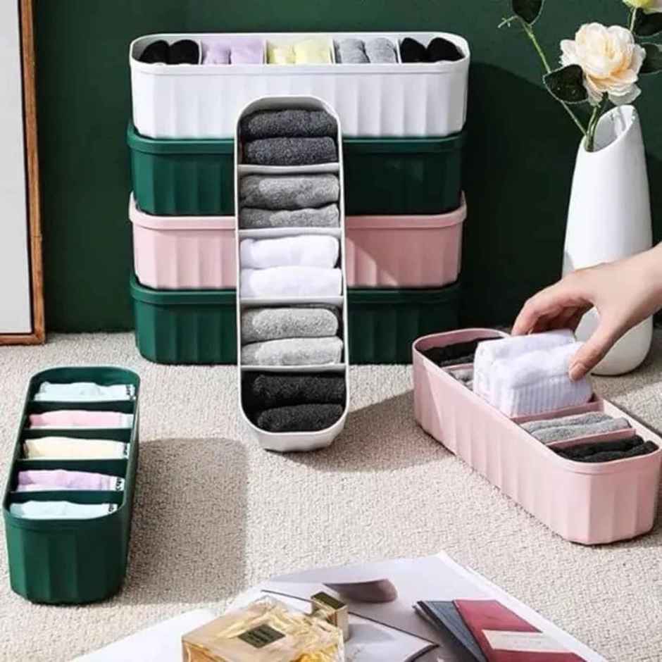 Perpetual Innerwear Organizer for Wardrobe | Multipurpose Divider for Socks and Bras